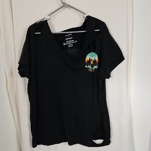 Torrid Black Graphic Women's Top